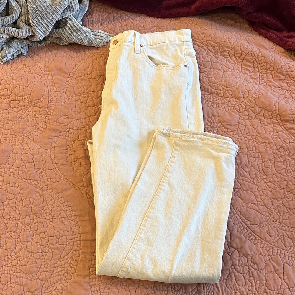 Universal thread high rise 90s straight jeans - cream